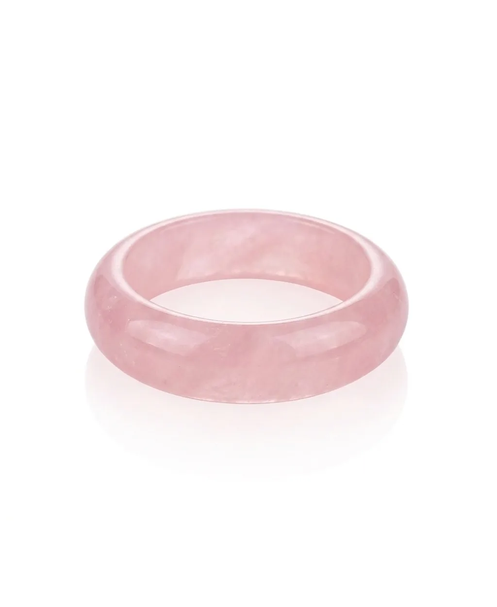Good Luck Energy Smooth Stackable Natural Dyed Jade Band Ring by Bling Jewelry