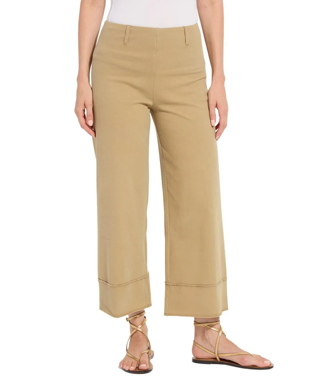 Margo High-Waisted Wide-Leg Cropped Jeans by Lysse