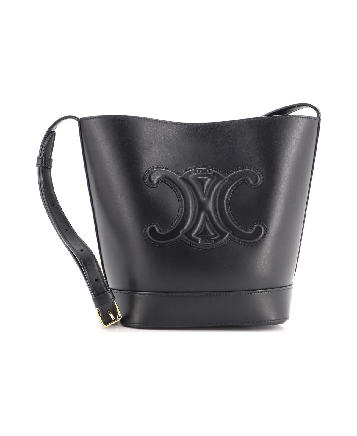 Pre-Owned Celine Small Cuir Triomphe Bucket Bag Leather by Celine