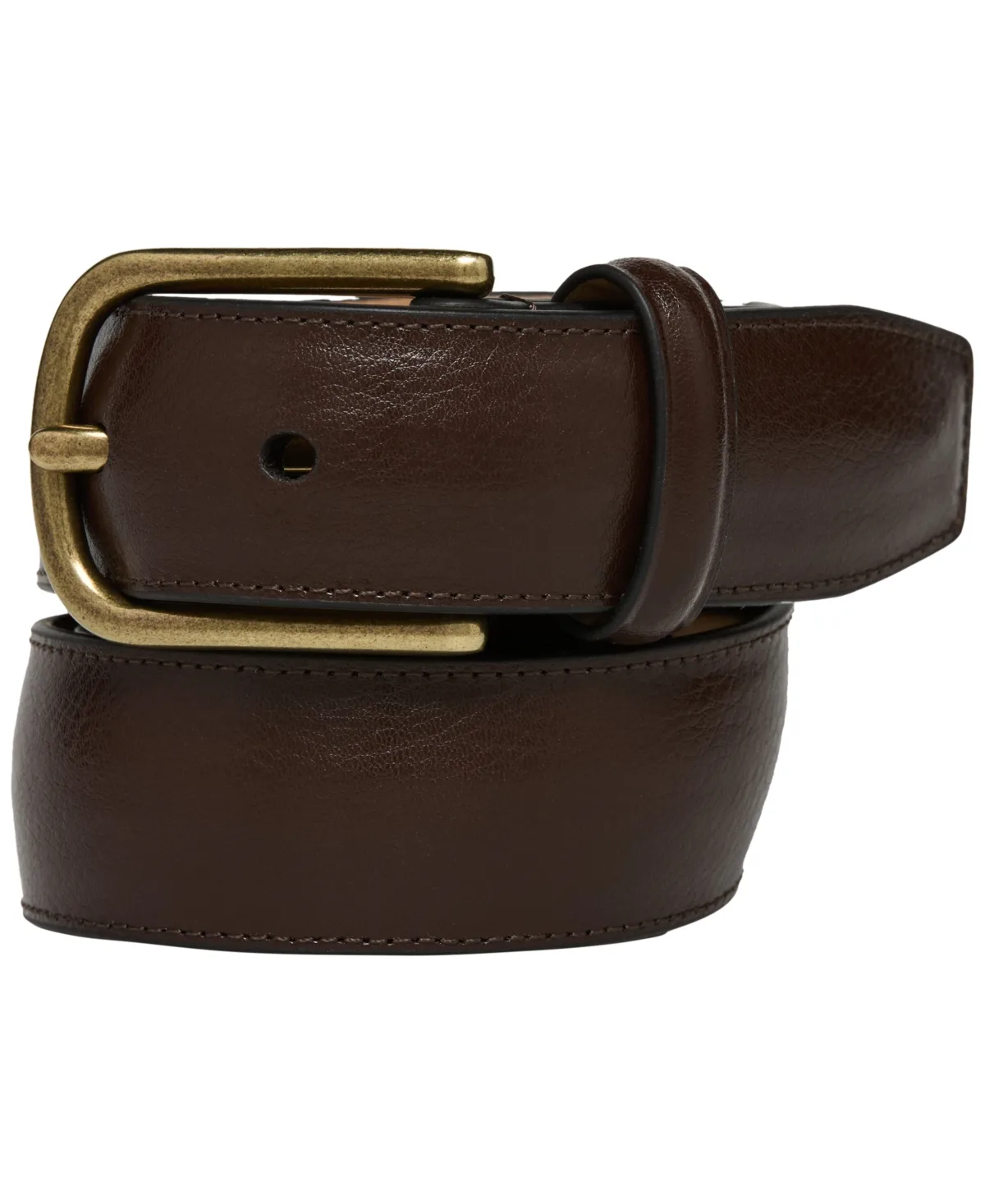 Portfolio Peaked 32mm Leather Belt by Perry Ellis