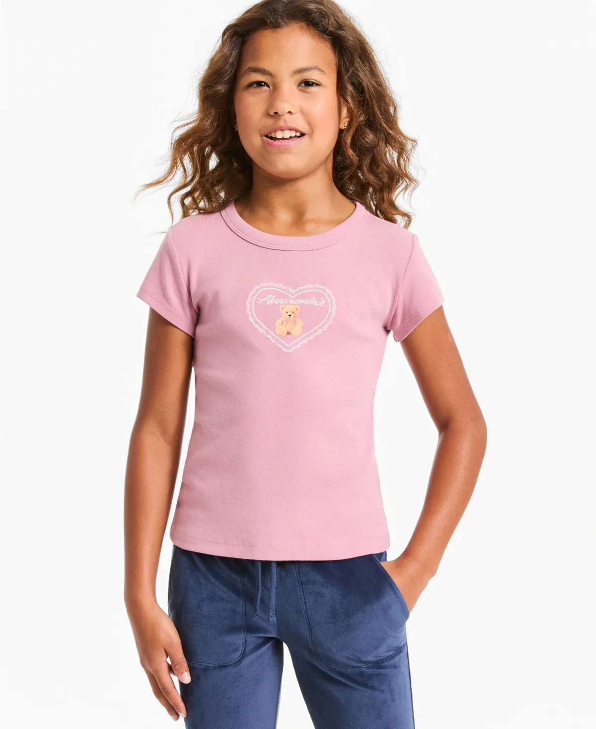 Bear Graphic Crewneck T-Shirt by Abercrombie Kids