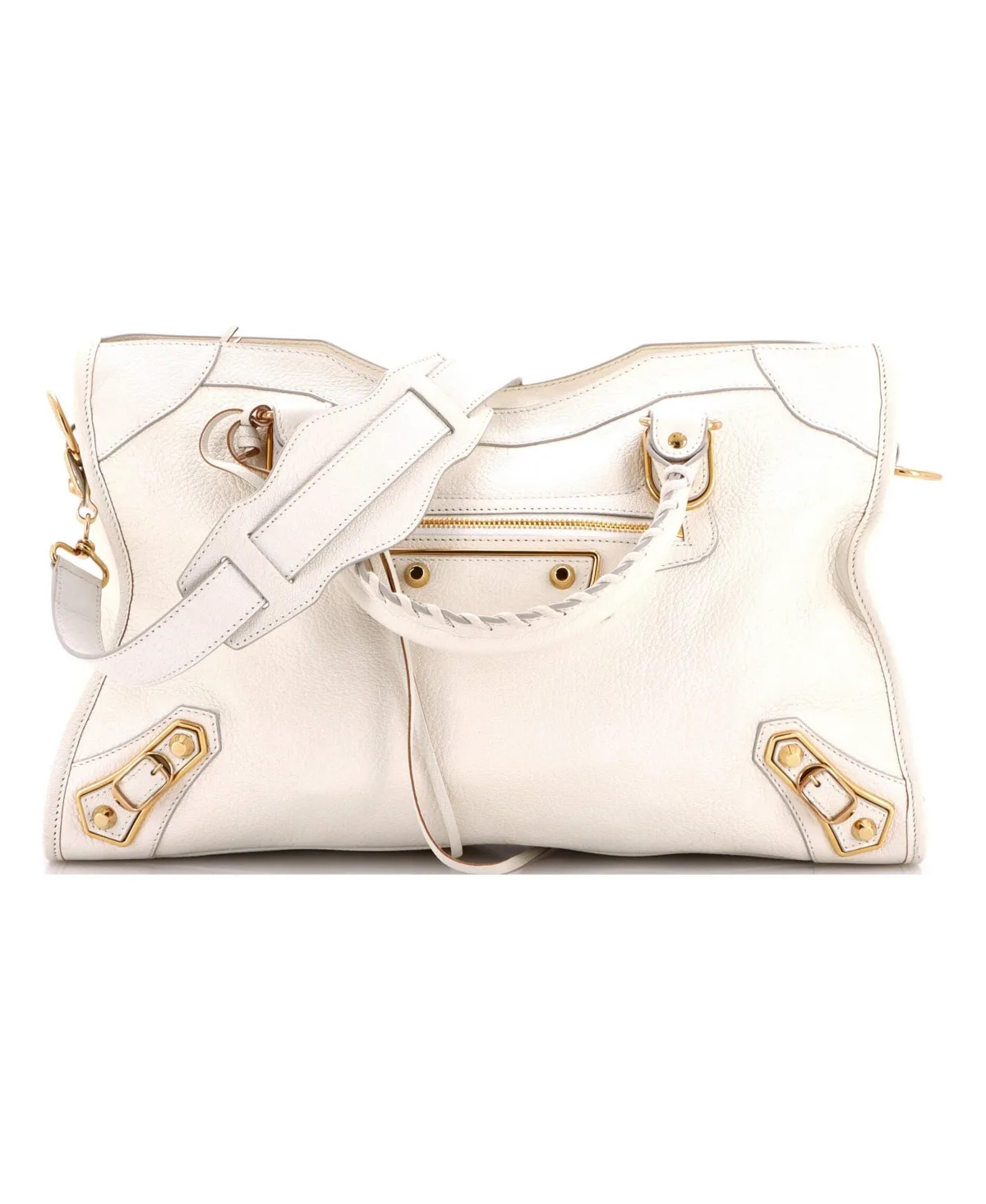 Pre-Owned Balenciaga Medium City Classic Metallic Edge Bag Leather by Balenciaga