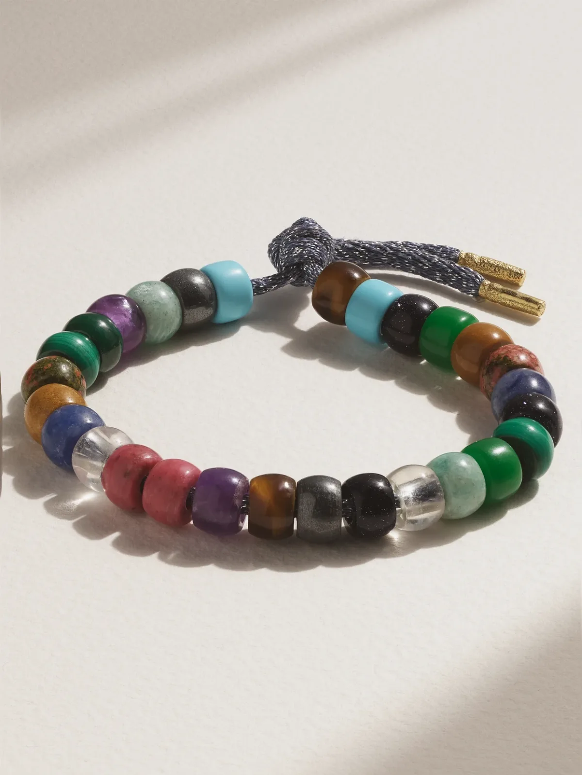- Forte Beads Moonbow 18-karat Gold And Lurex Multi-stone Bracelet Kit -
