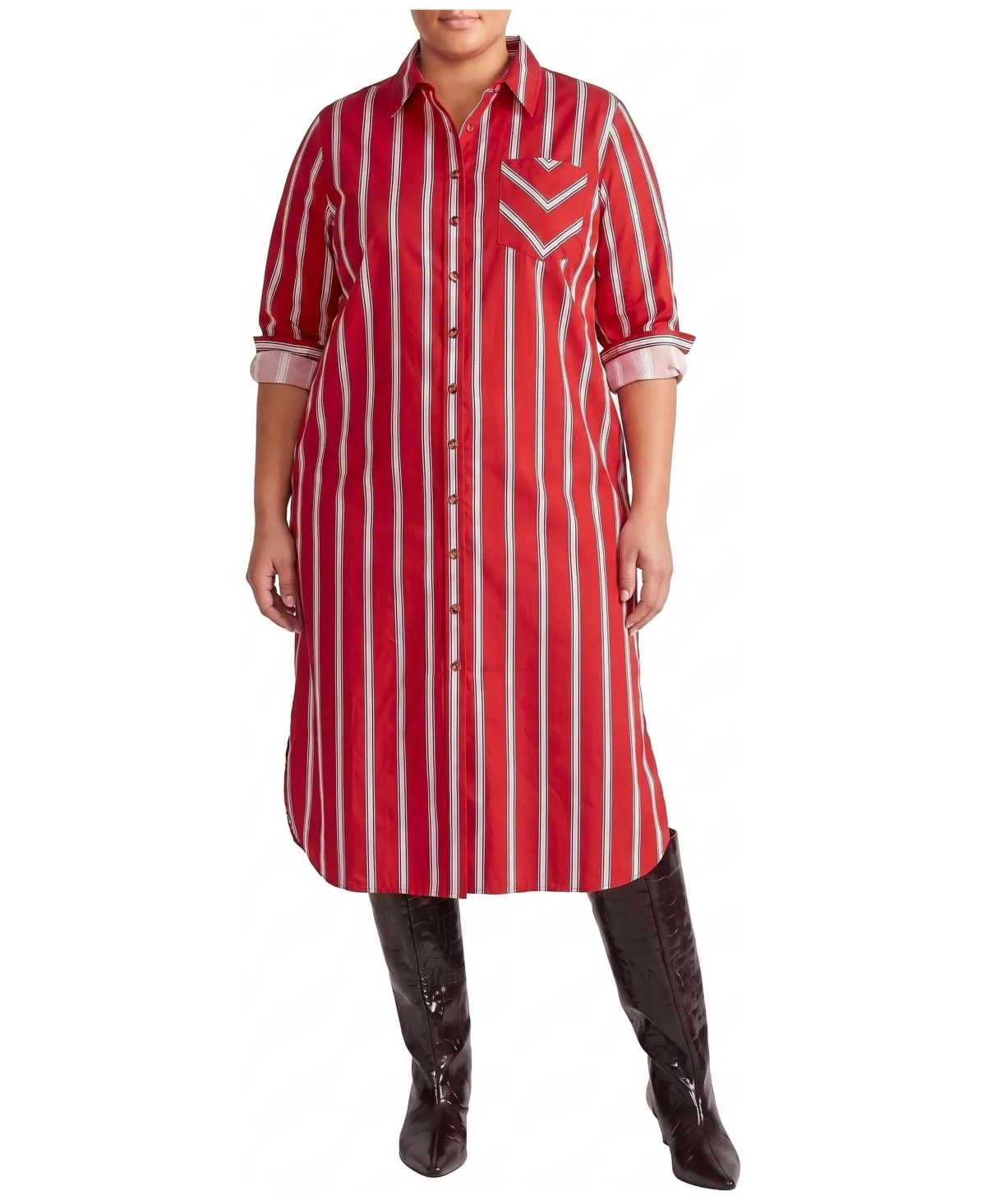 Odeon Stretch Poplin Shirtdress