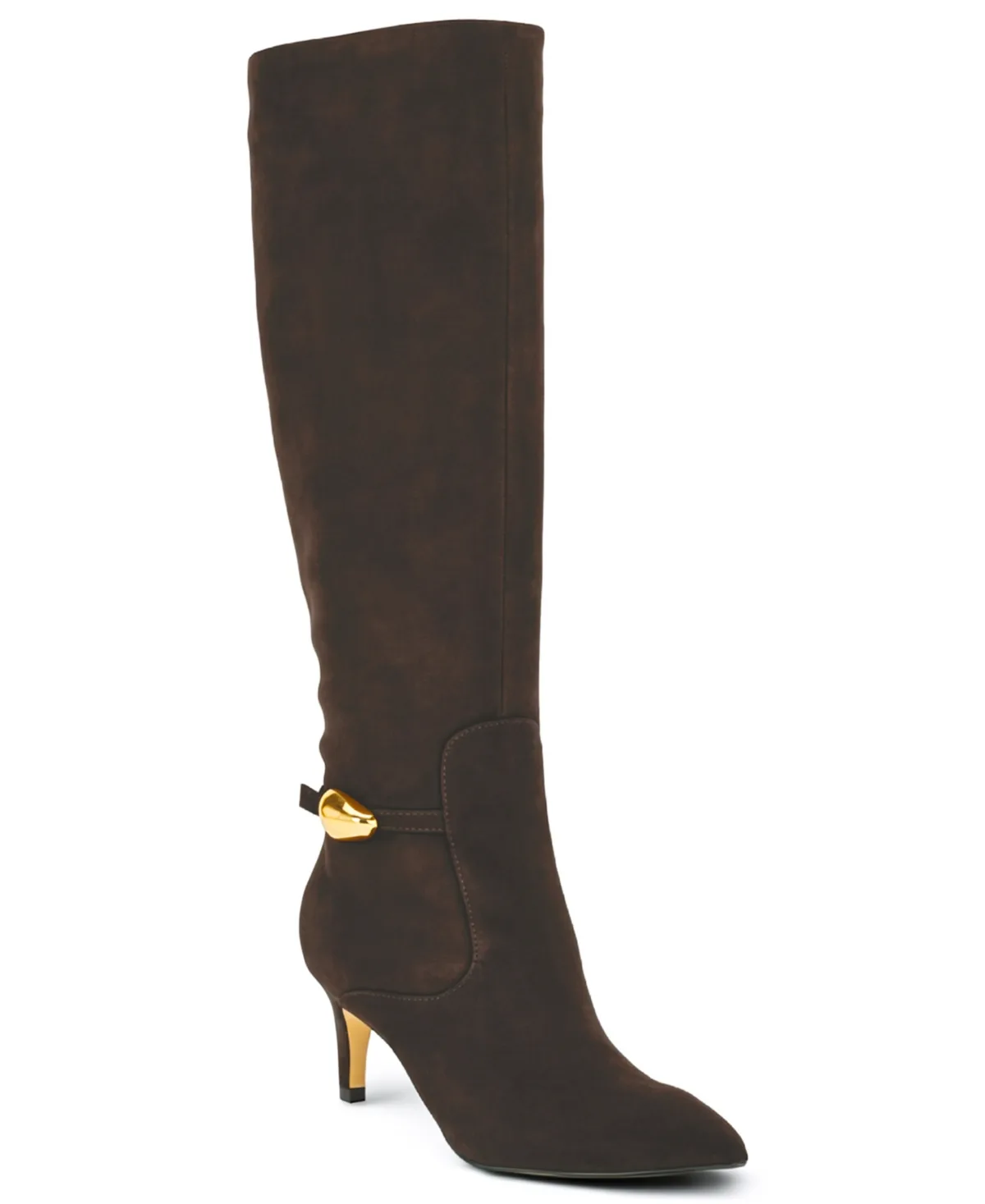 Salla Suede Stiletto Heel Tall Boots by Nine West
