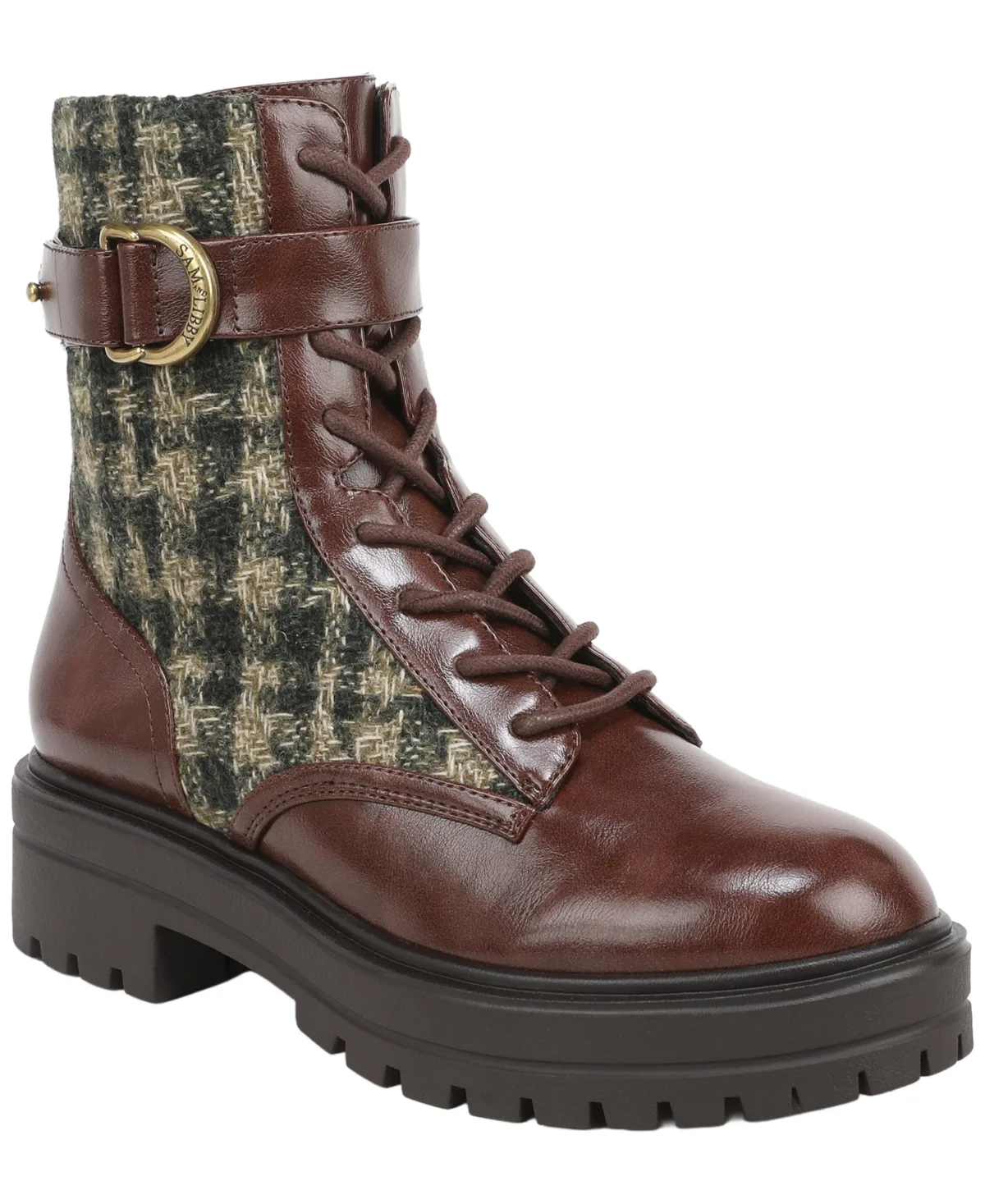 Karla Lug Sole Lace-Up Booties by S.A.M.