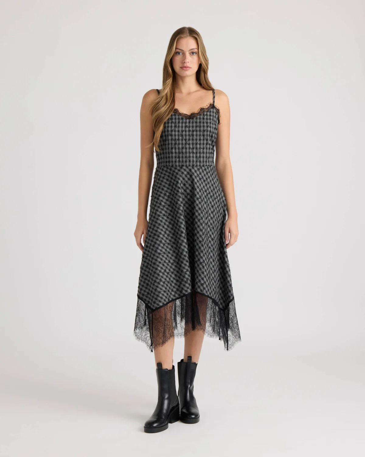 Handkerchief Lace Hem Dress by Eileen Fisher