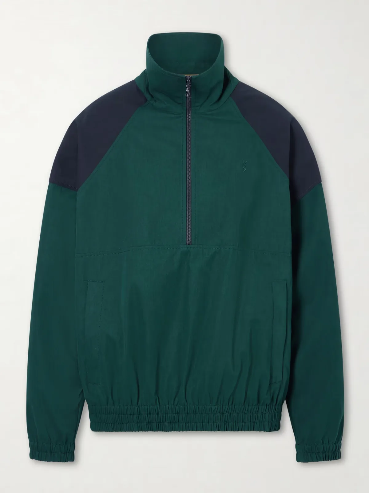 - Cotton Half-zip Jacket - by SAINT LAURENT