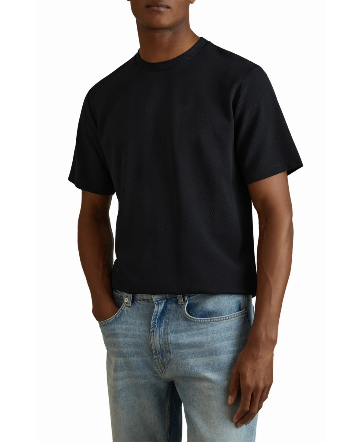 Textured Crew-Neck T-Shirt by Reiss