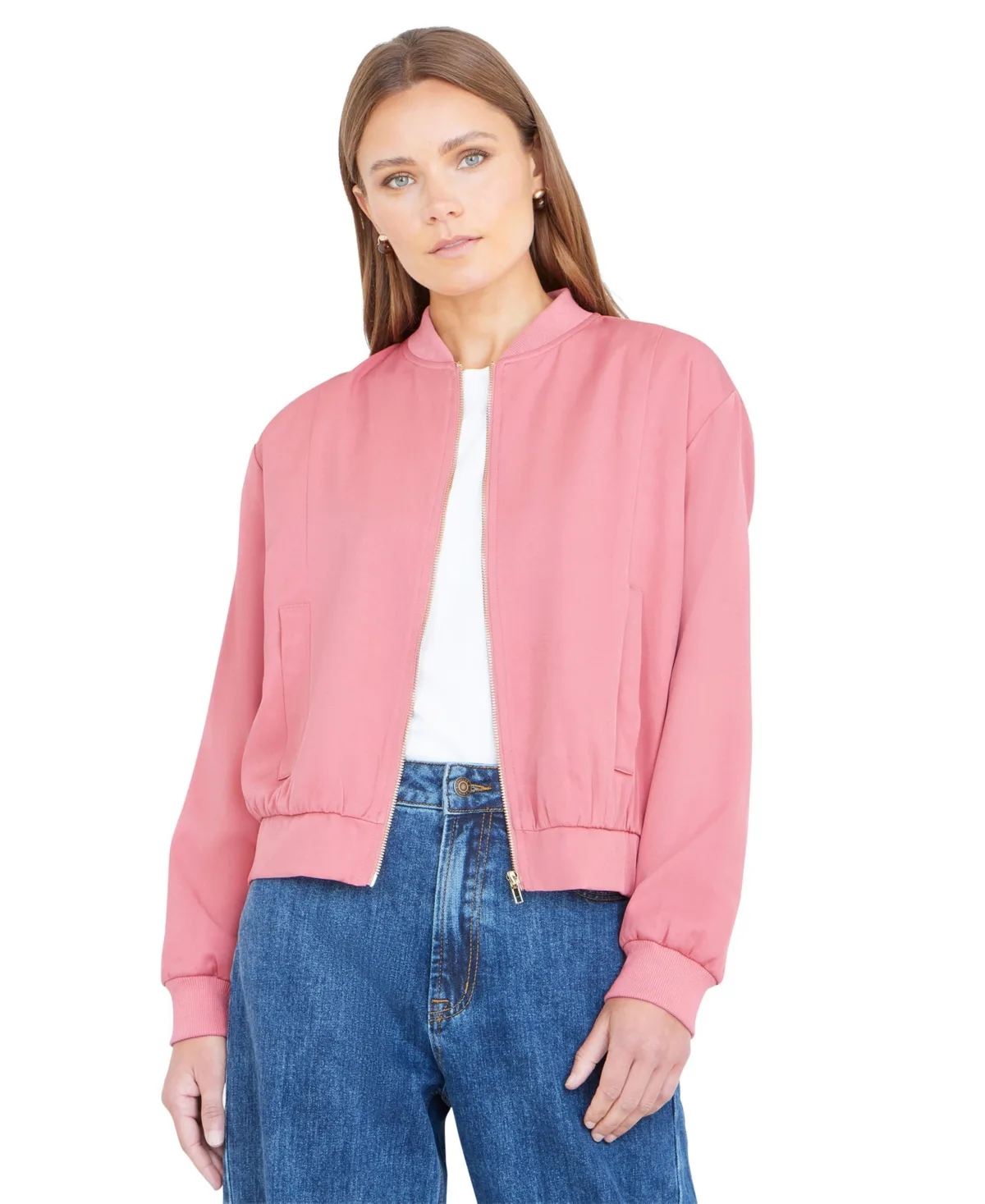 Relaxed Lightweight Bomber Jacket by Yumi