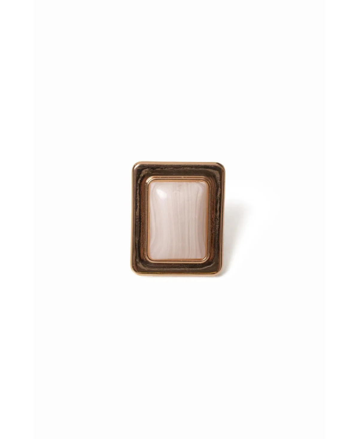 Society Wood Grain Pattern Gold-Tone Polished Ring by Jluxlabel