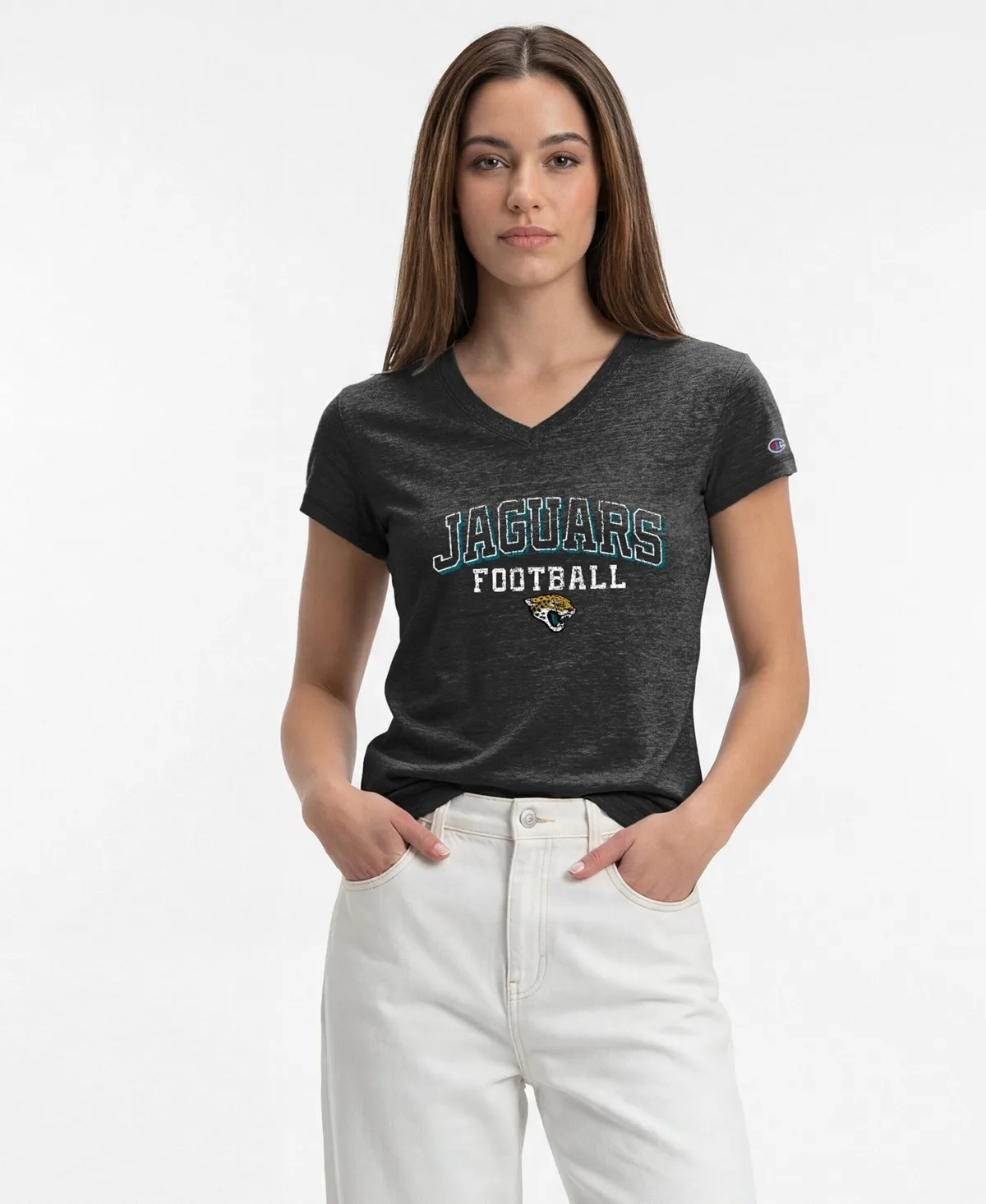 Jacksonville Jaguars Triumph Tri-Blend V-Neck T-Shirt by Champion