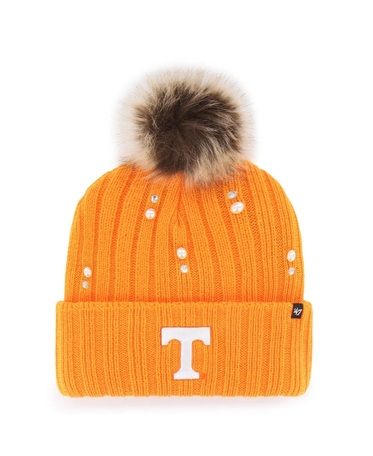 Tennessee Volunteers Pearl Fur Knit Pom Hat by 47 Brand