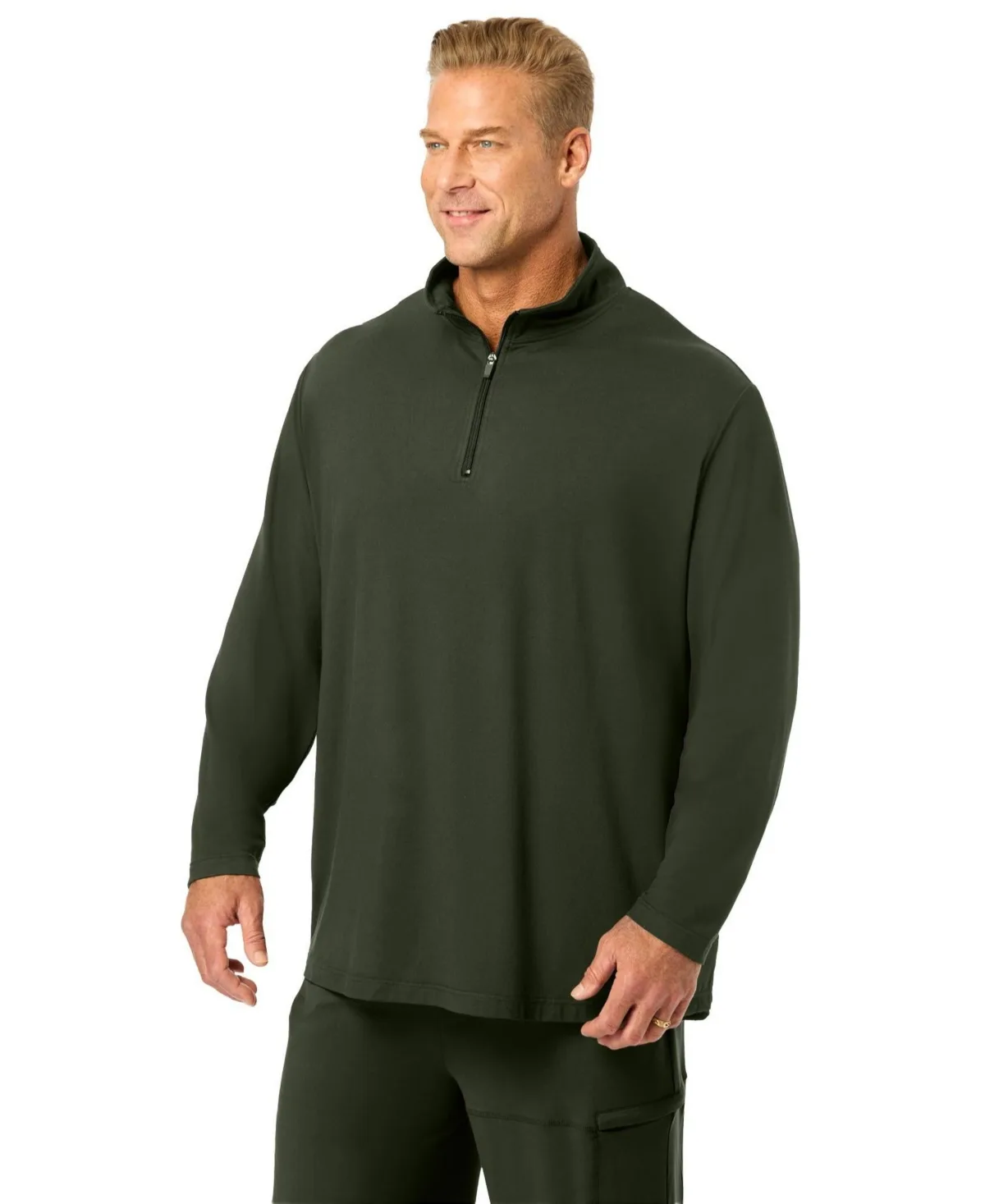 Supersoft Jersey 1/4 Zip Pullover by Kingsize