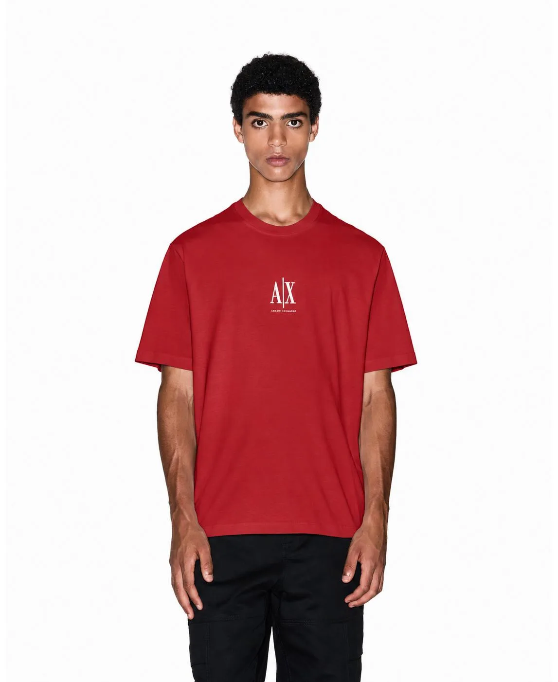 A - x Armani Exchange Small Logo Short-Sleeve Regular-Fit T-Shirt by Armani