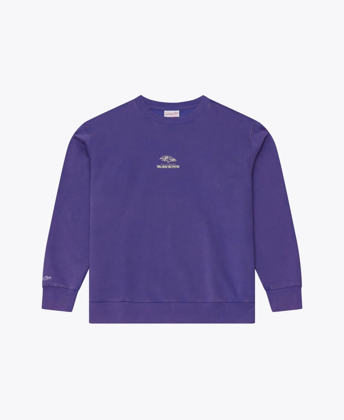 Baltimore Ravens Core Essentials Micro Logo Fleece Sweatshirt by Mitchell & Ness