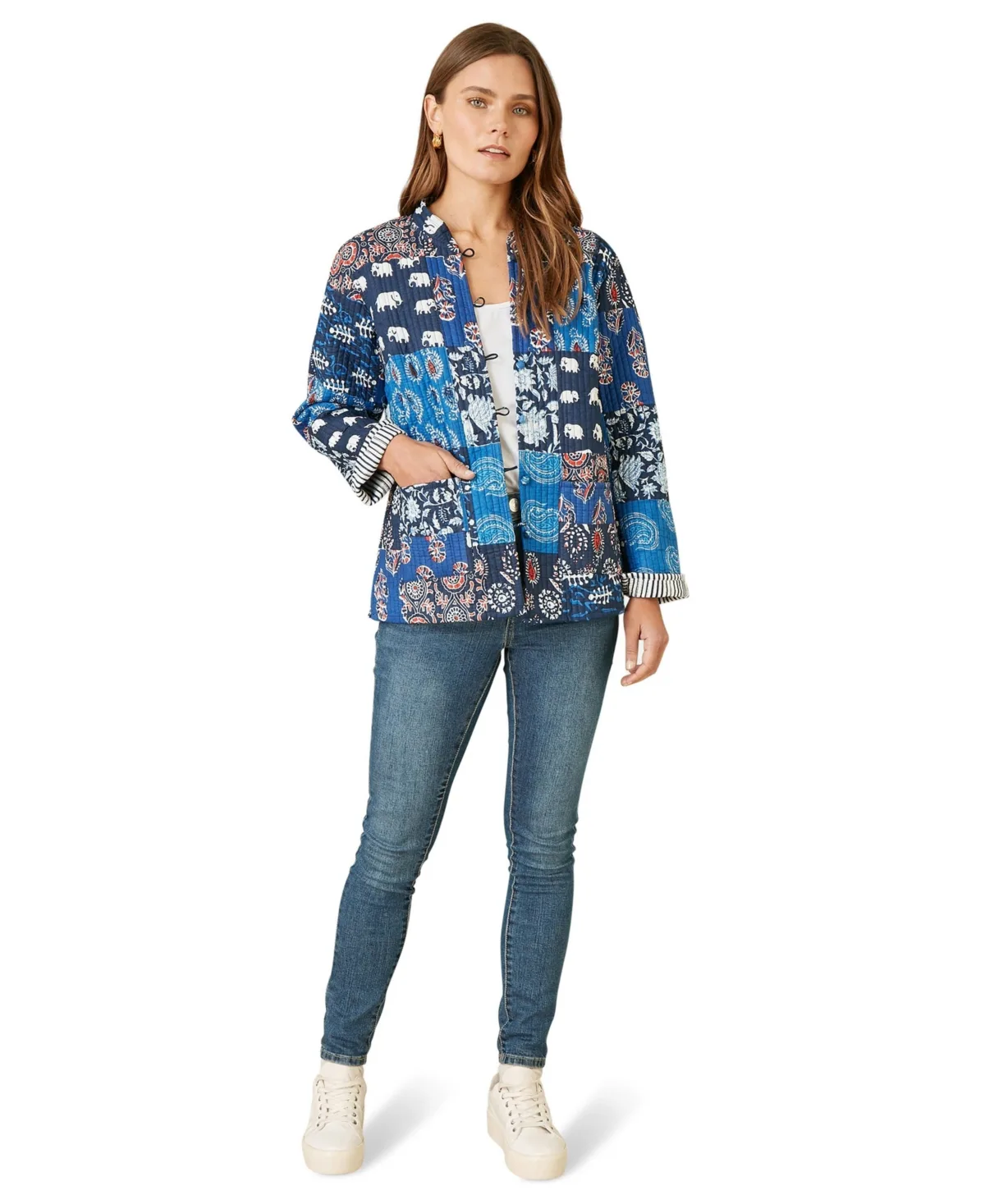 Patchwork Reversible Quilted Jacket by Yumi