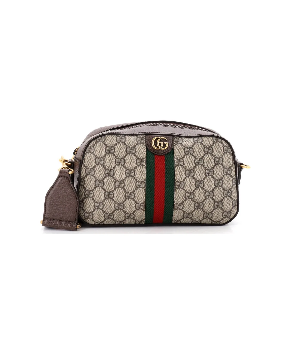 Pre-Owned Gucci Small Ophidia Convertible Camera Bag GG Coated Canvas with Leather by Gucci