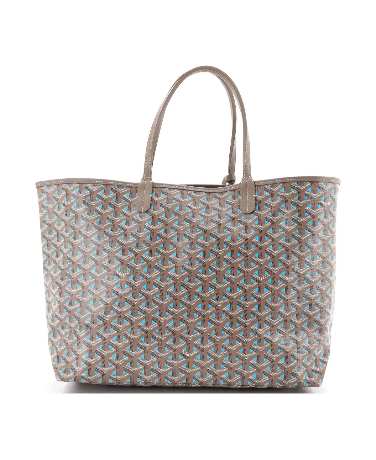 Pre-Owned Goyard PM Saint Louis Tote Claire Voie Coated Canvas by Pre Owned Goyard