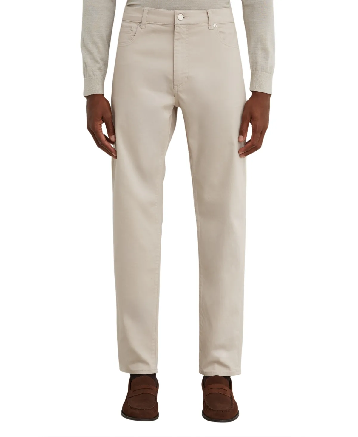 Garment Dye Five-Pocket Regular Fit Jeans by Reiss