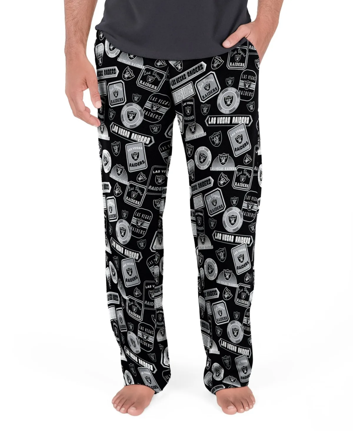 Las Vegas Raiders Grady Sleep Pants by Concepts Sport