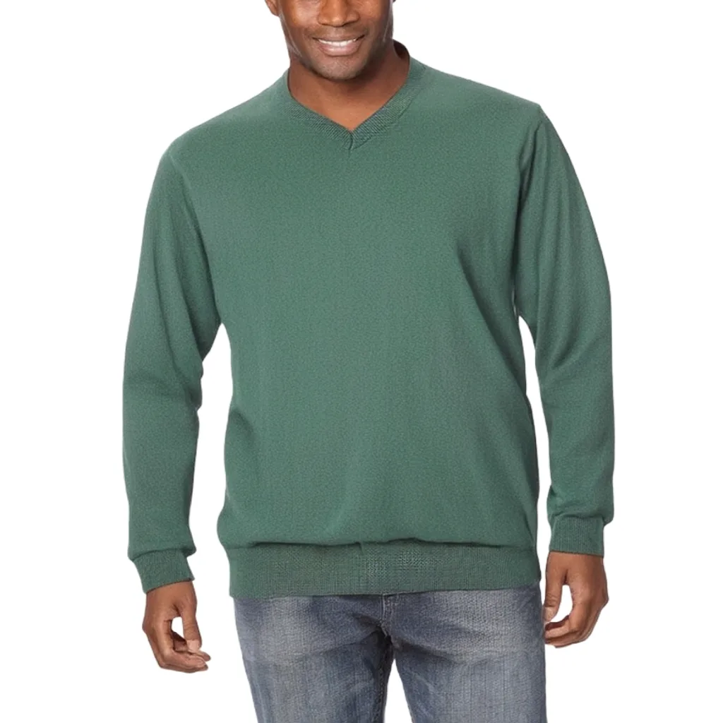 Lightweight V-Neck Sweater by Kingsize