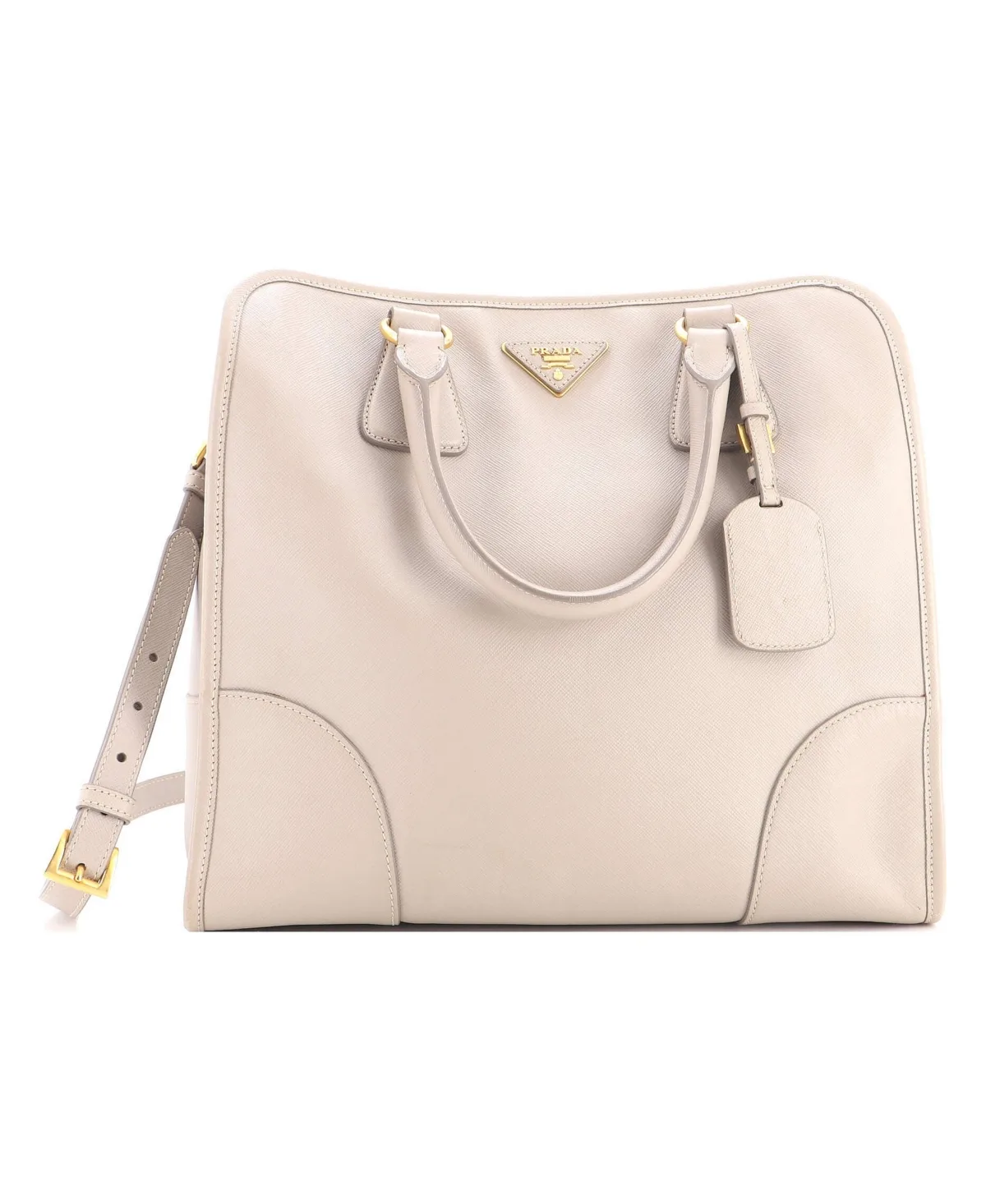 Pre-Owned Prada Large Convertible Shopping Tote Saffiano Leather by Prada
