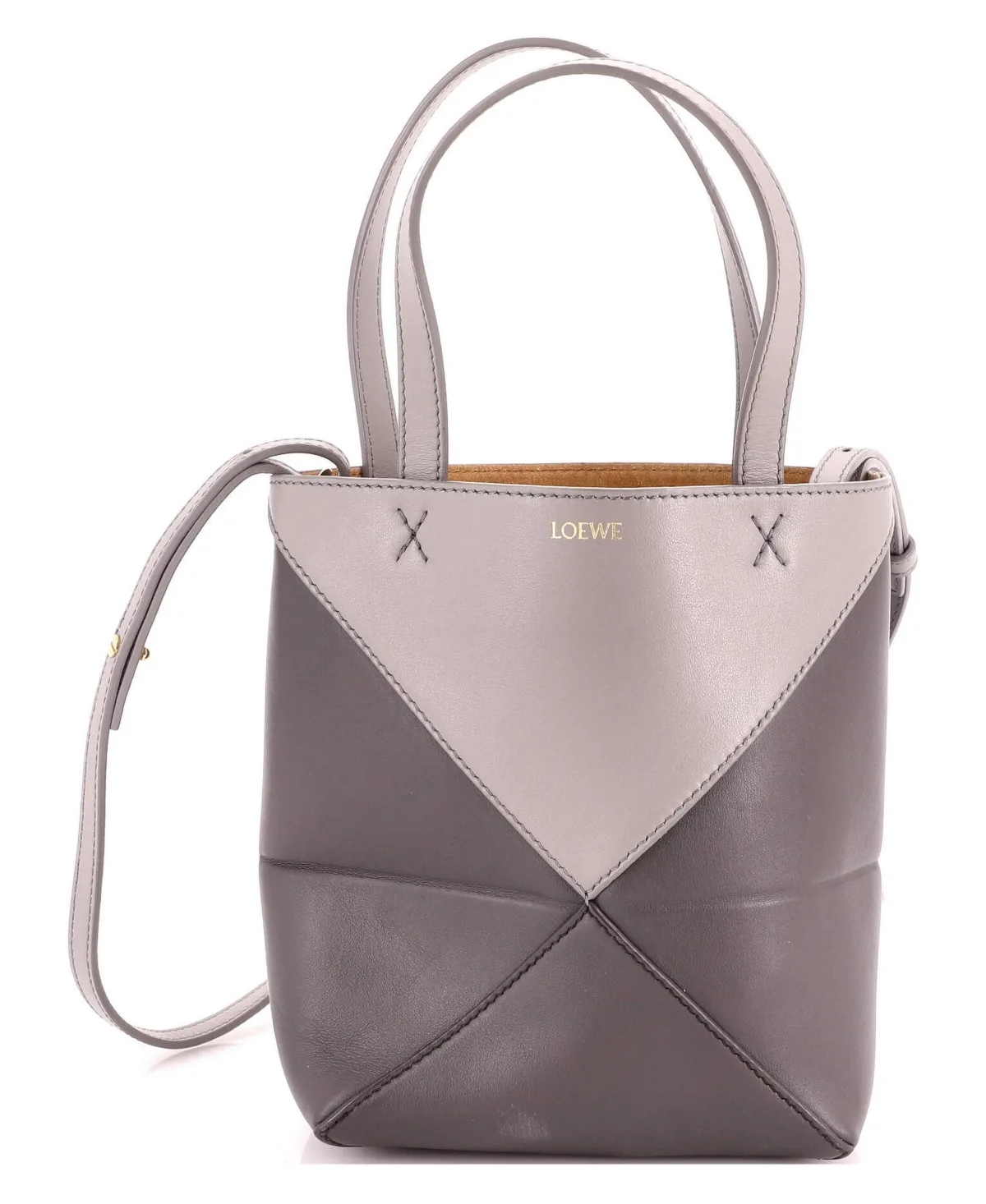 Pre-Owned Loewe Mini Puzzle Fold Tote Leather by LOEWE