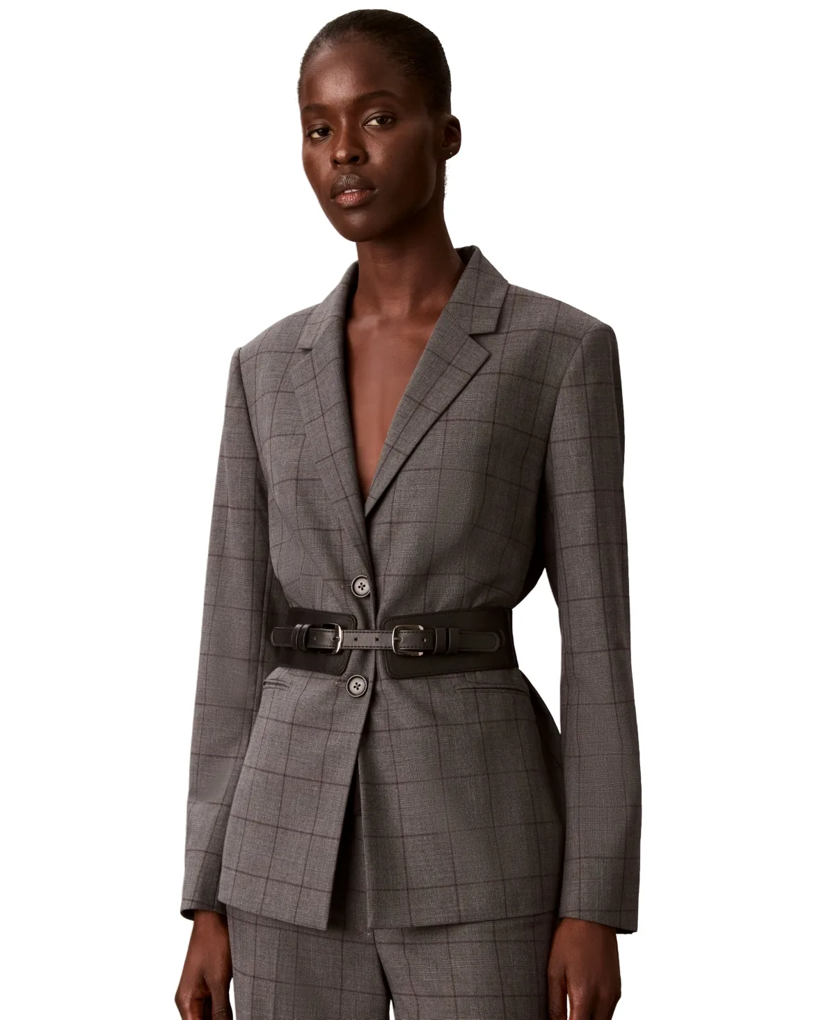 Belted Blazer by Calvin Klein