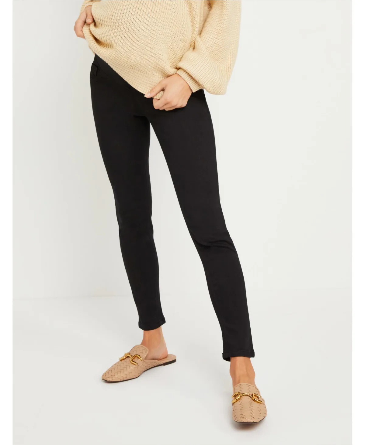 Secret Fit Over the Belly Skinny Ankle Jeans by Motherhood Maternity