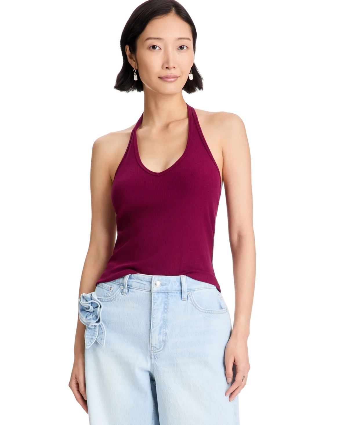 V-Neck Halter Top by On 34th