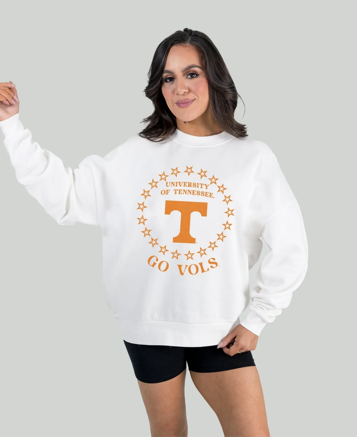 Tennessee Volunteers Stars Premium Fleece Drop Pullover Sweatshirt by Gameday Couture