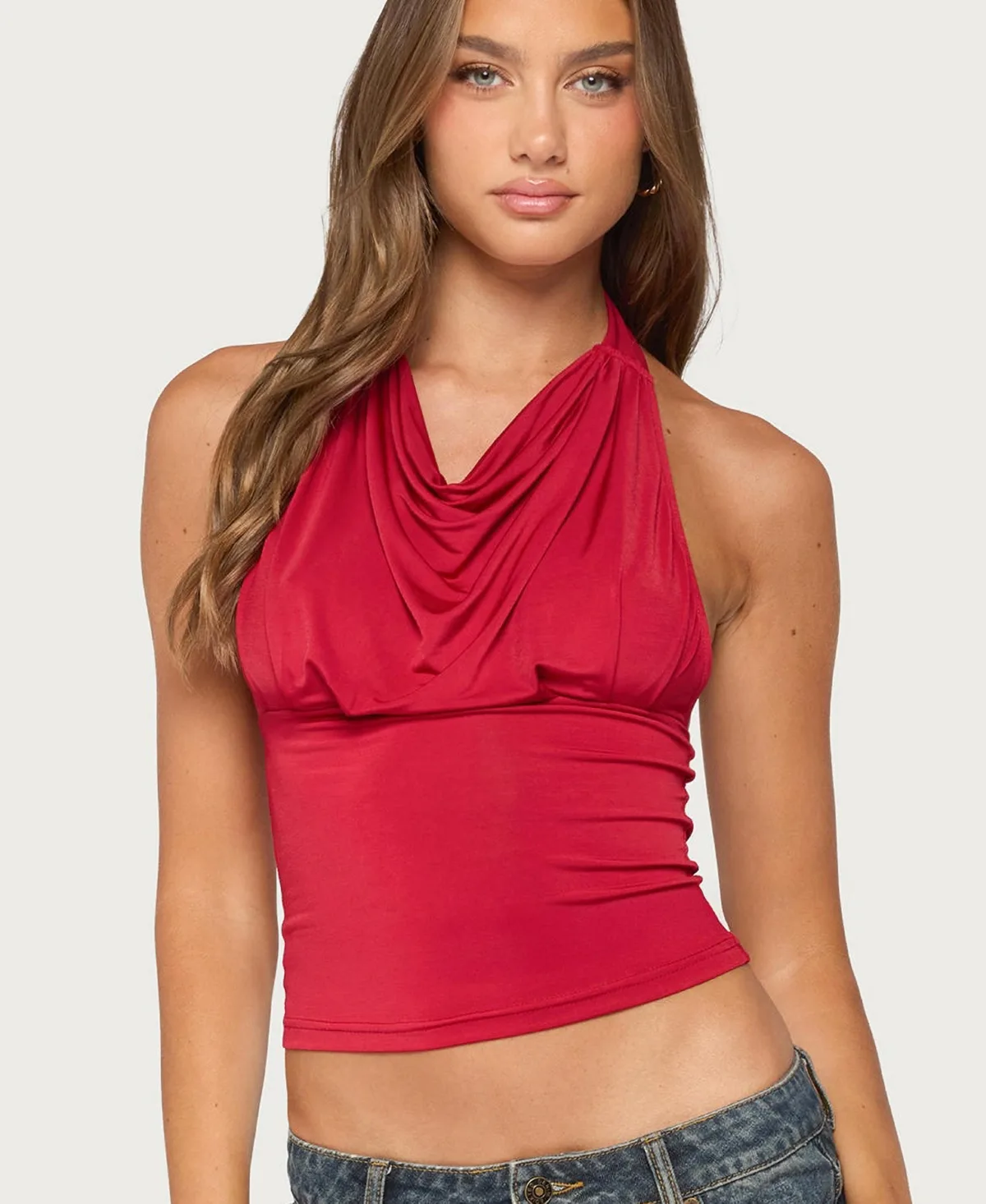Jarla Halter Backless Top by Edikted