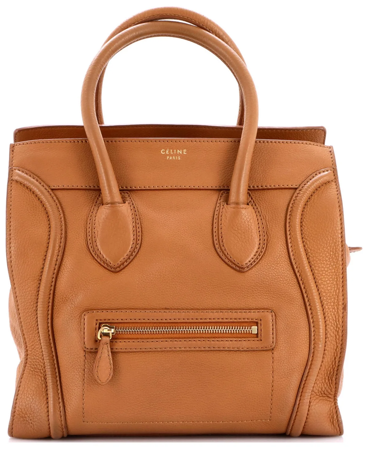 Pre-Owned Celine Mini Luggage Bag Grainy Leather by Celine