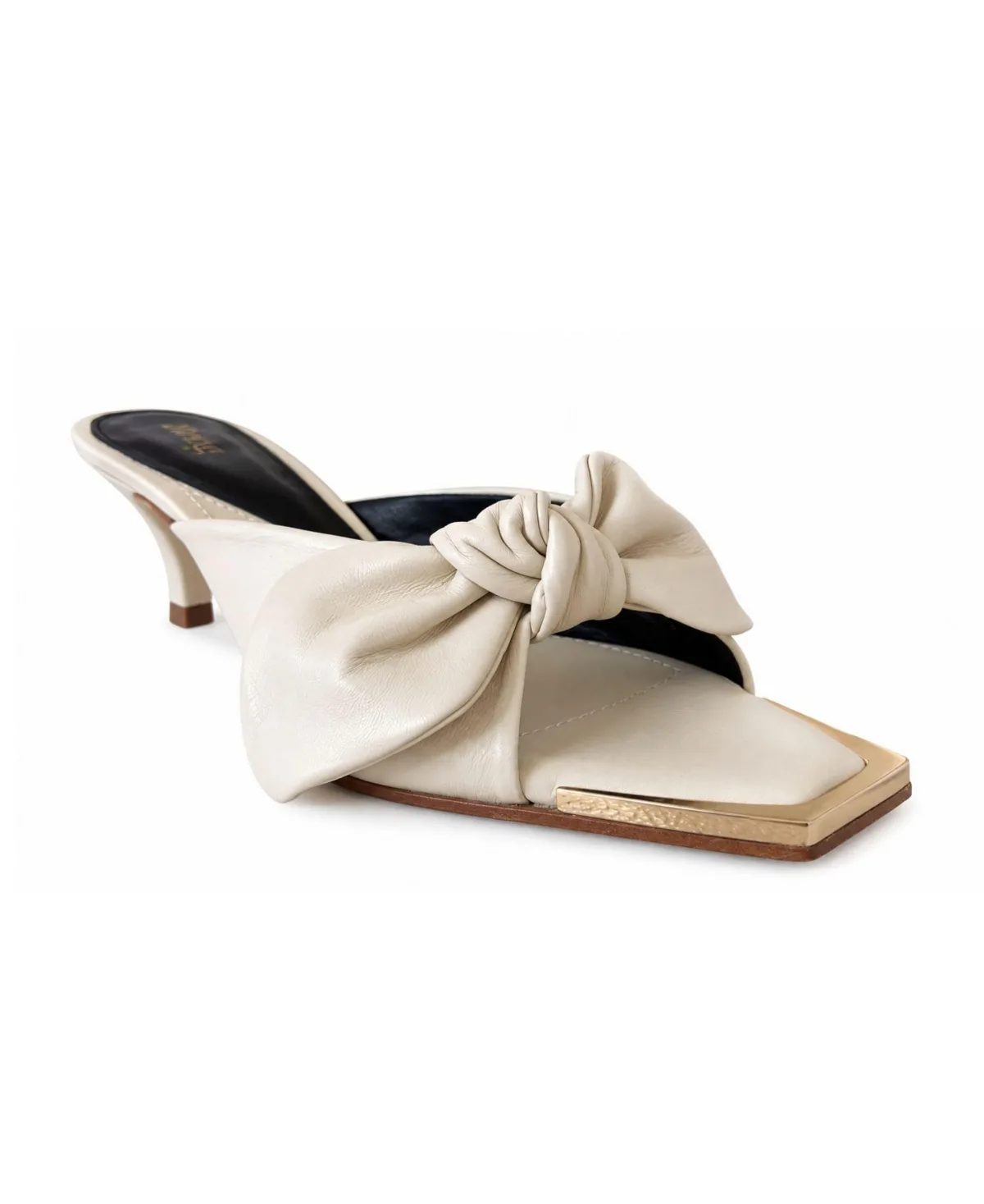 Brida Kitten-Heel Square-Toe Mules by Brog