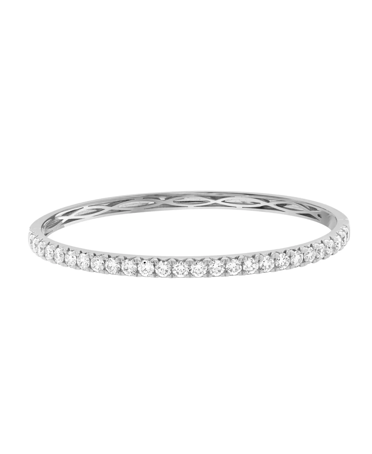 Lab-Grown Diamond Bangle (2-7/8 ct. t.w.) in 14k White Gold by Effy Collection