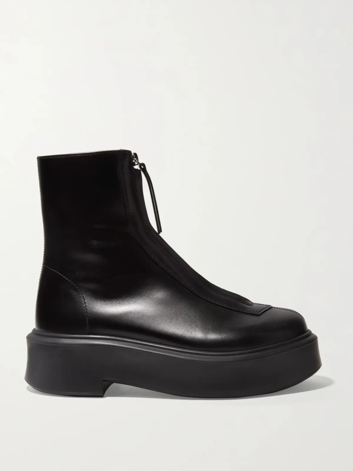 - Leather Ankle Boots -