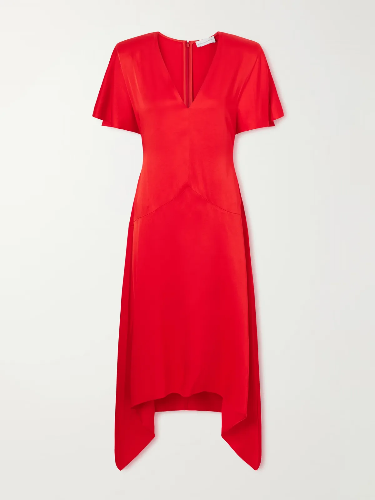 - Satin Midi Dress -
