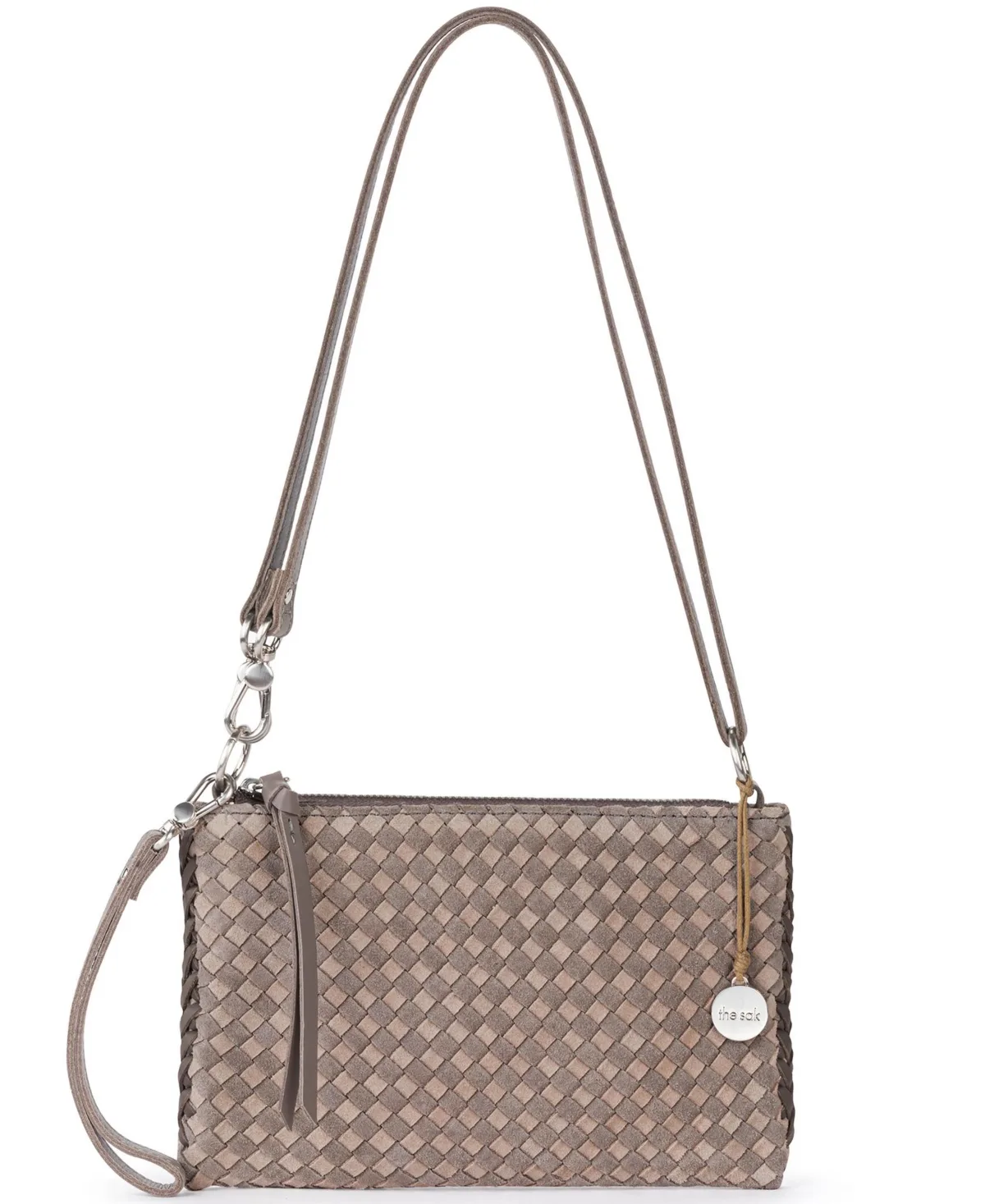 Vita Convertible Crossbody Wristlet - Mushroom Suede by The Sak