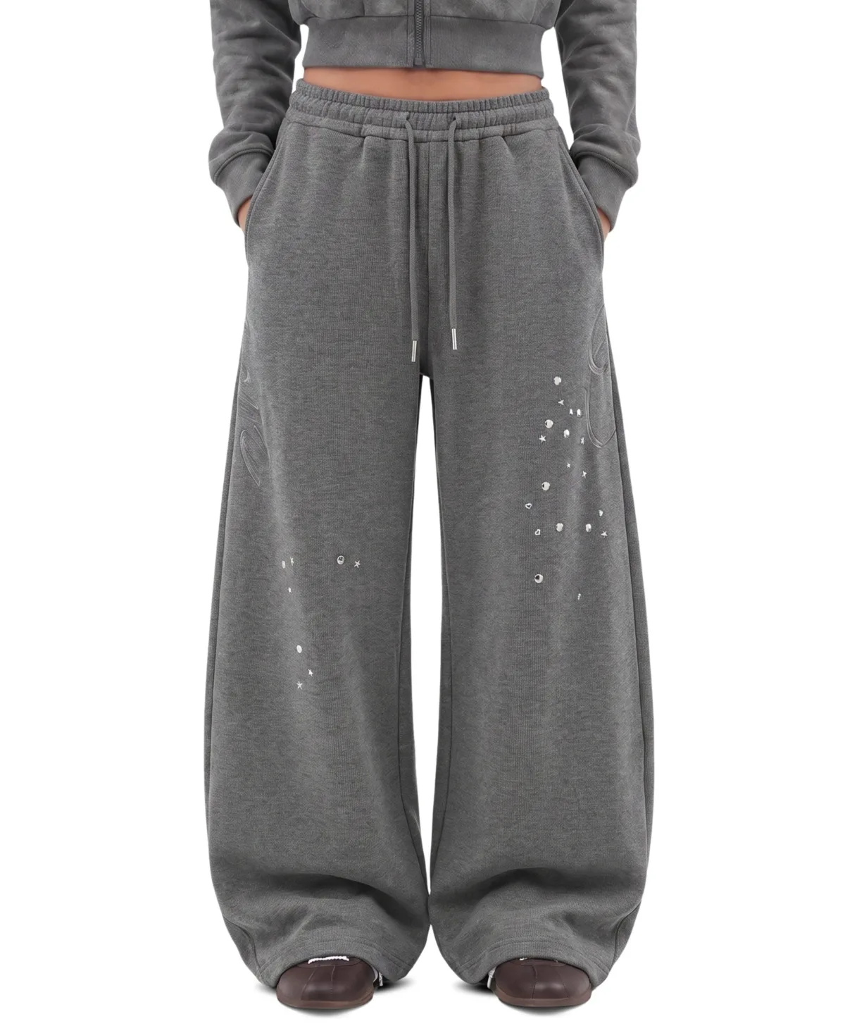 Studded Baggy Barrel Sweatpants by Aelfric Eden