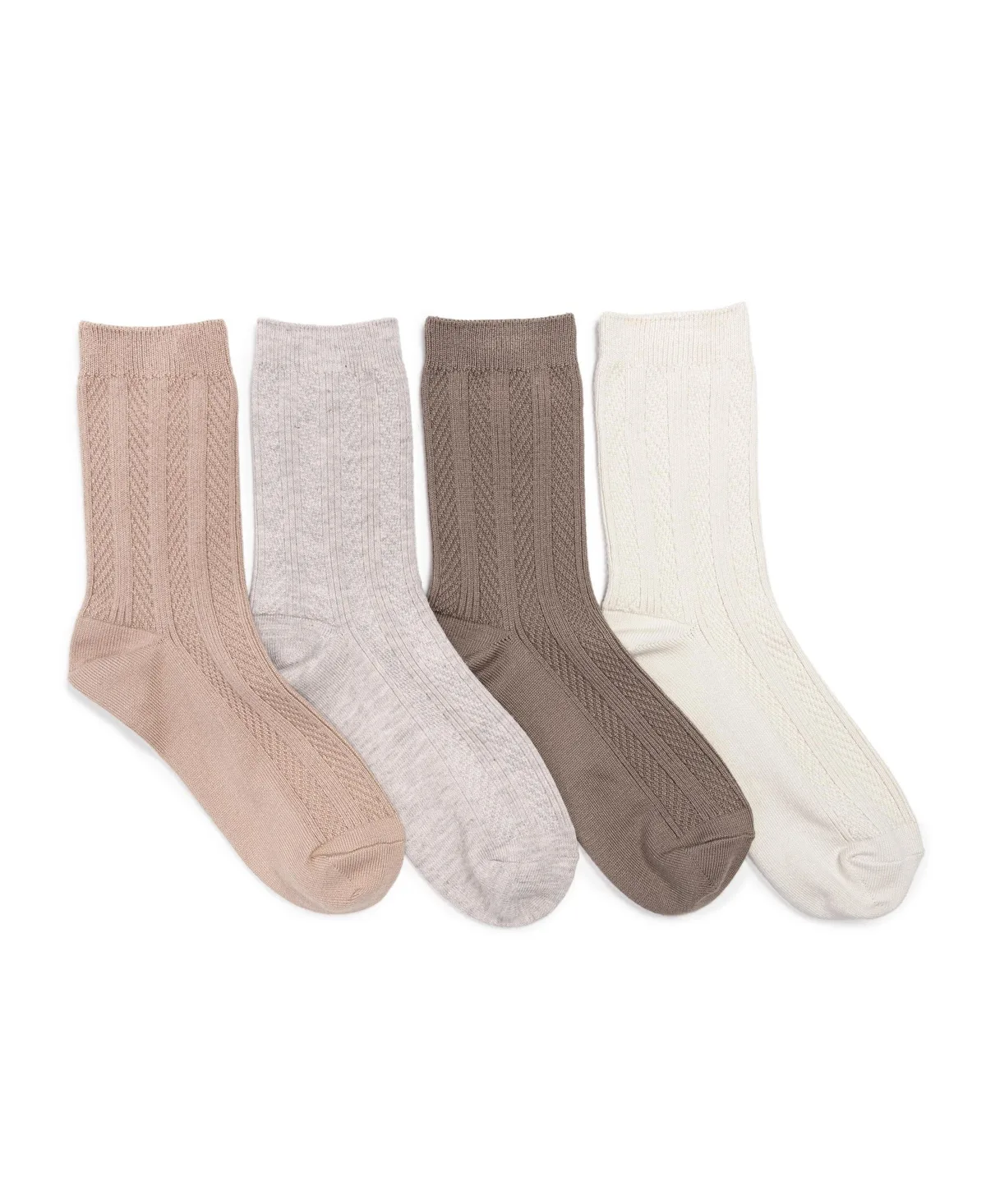 Lume Ribbed Crew Socks, 4-Pack by MUK LUKS