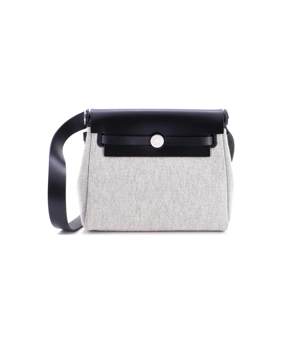 Pre-Owned 20 Herbag Zip Toile and Leather by Hermes