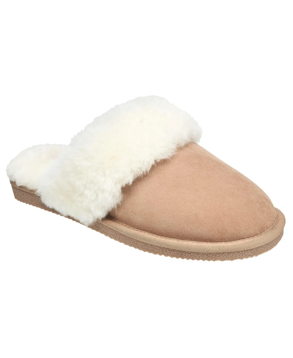Genuine Sheepskin Fur Band Slipper by French Connection