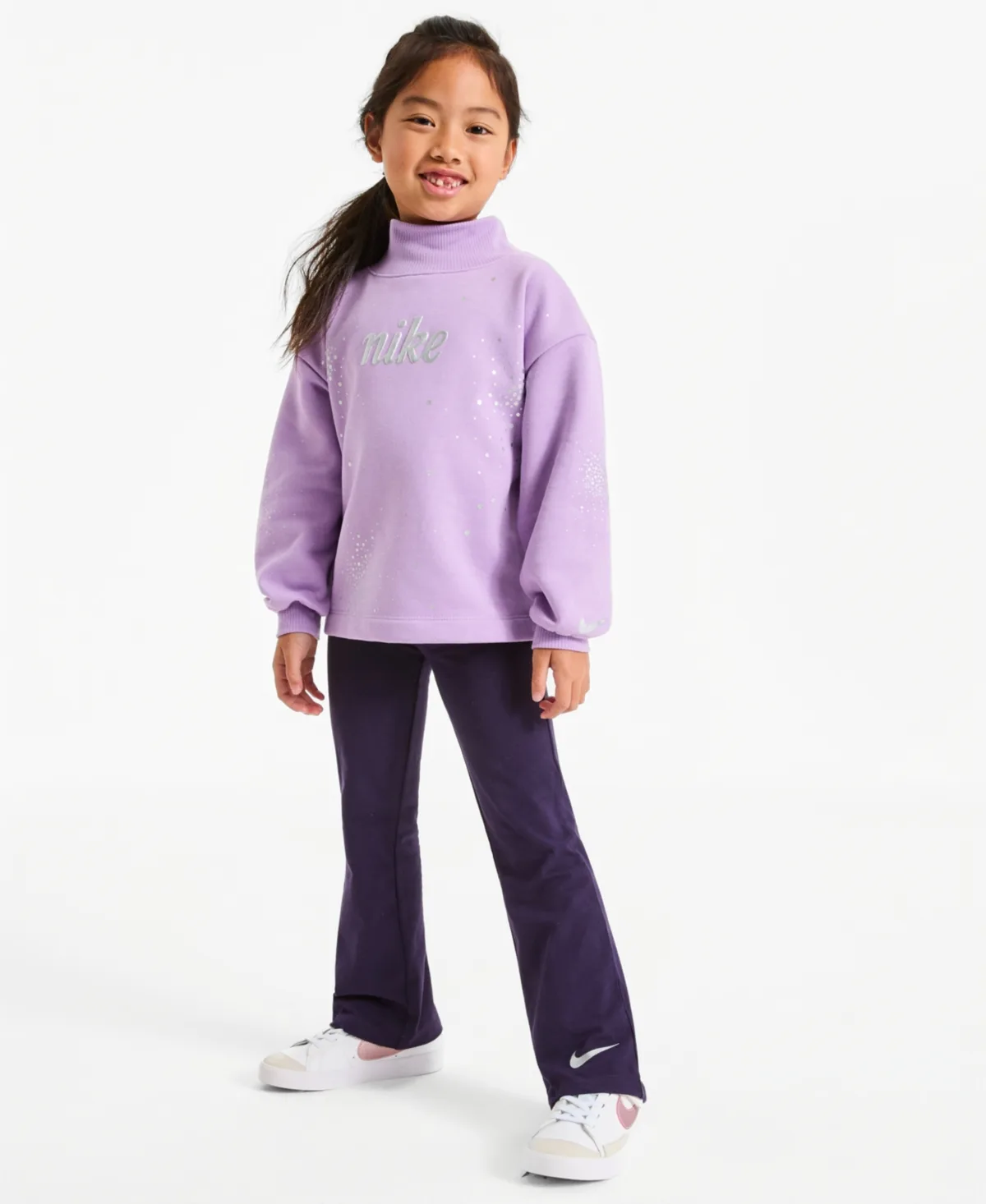 Long-Sleeve Sparkle Top and Flared-Leg Leggings, 2-Piece Set by Nike