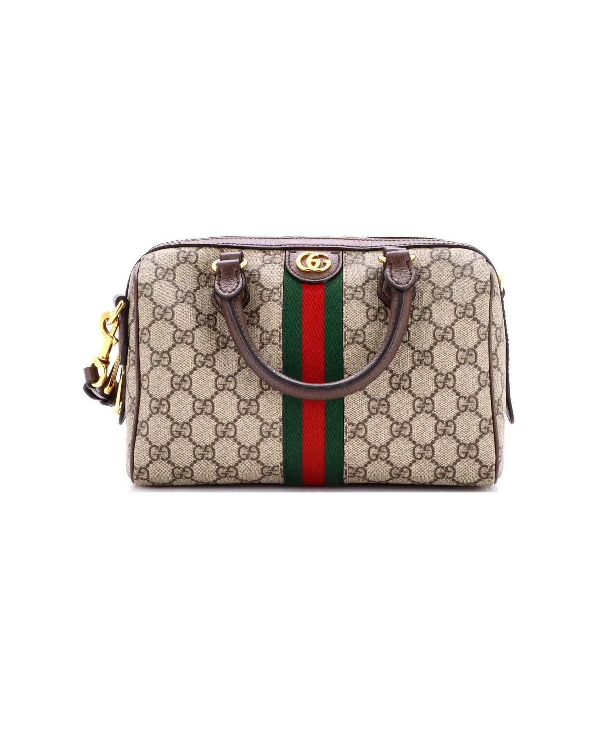Pre-Owned Gucci Small Ophidia Convertible Boston Bag Gg Coated Canvas by Gucci