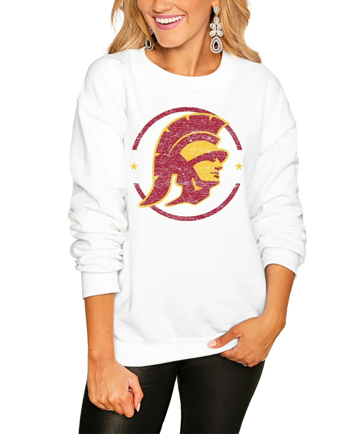 Usc Trojans End Zone Oversized Sweatshirt by Gameday Couture