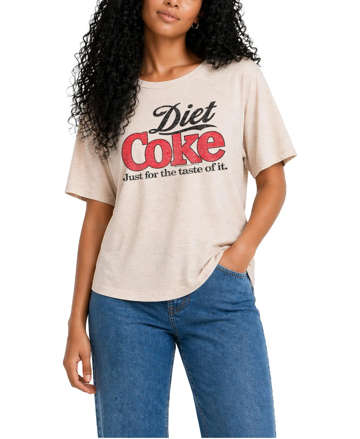 Diet Coke Retro Logo Relaxed Fit Graphic T-Shirt by Diet Coke
