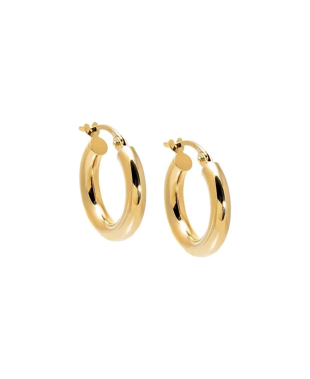 By Adina Eden Hoop Earrings in 14K Gold - 15mm by By Adina Eden