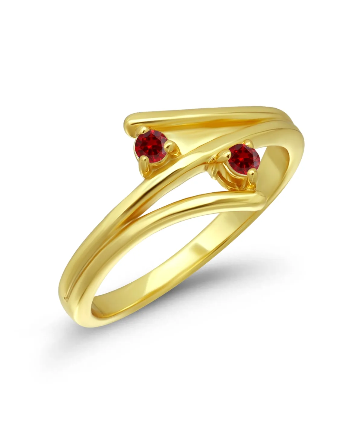 Cubic Zirconia Gold-Plated Band Open Ring by Macy's