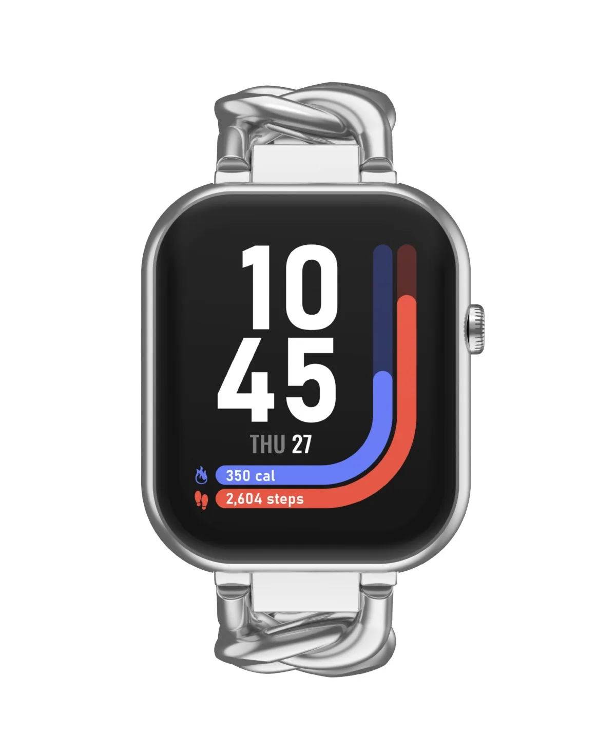 Air 5 Silver Chain Metal Strap Smartwatch by Itouch